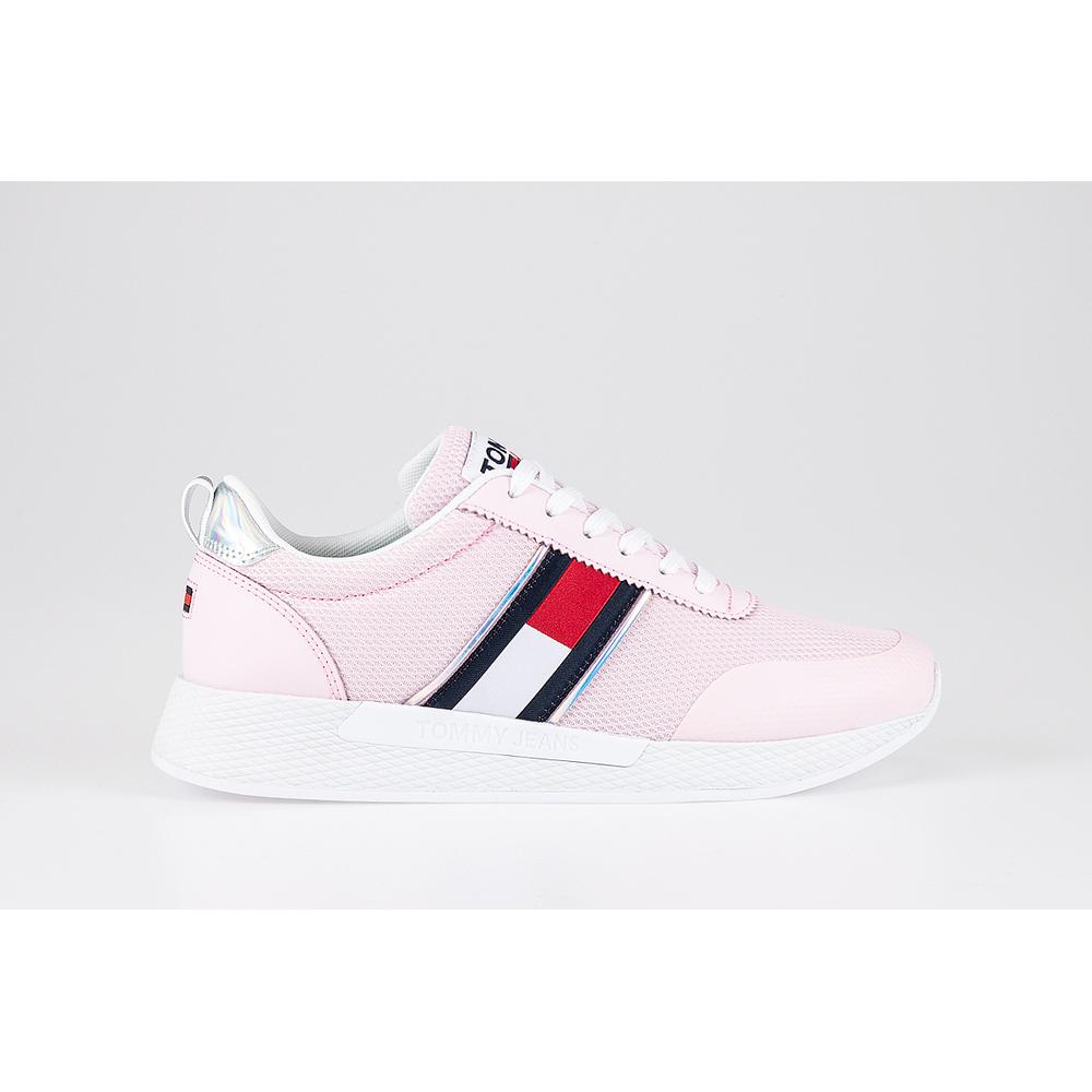 Tommy Jeans Iridescent Flag Trainers > EN0EN01359-TOG