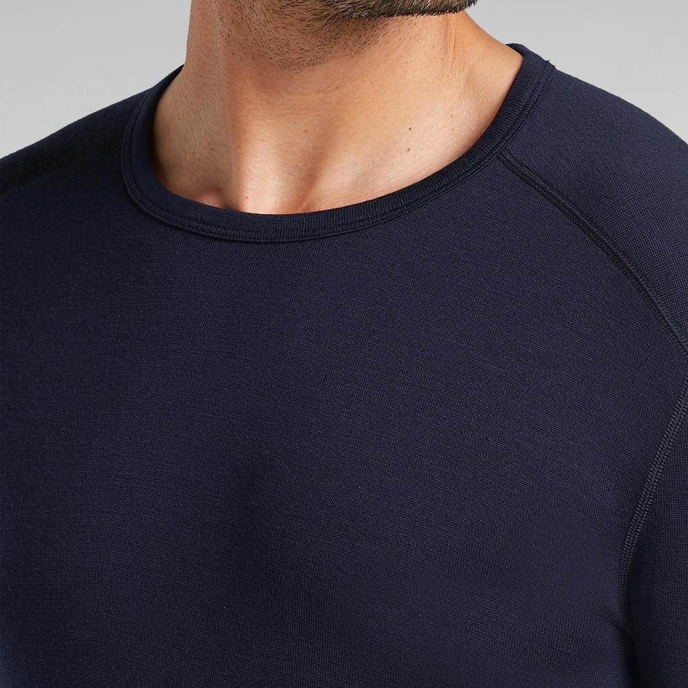 Koszulka męska Icebreaker Merino 260 Tech Long Sleeve Crewe Thermal Top 1043714011 - granatowa