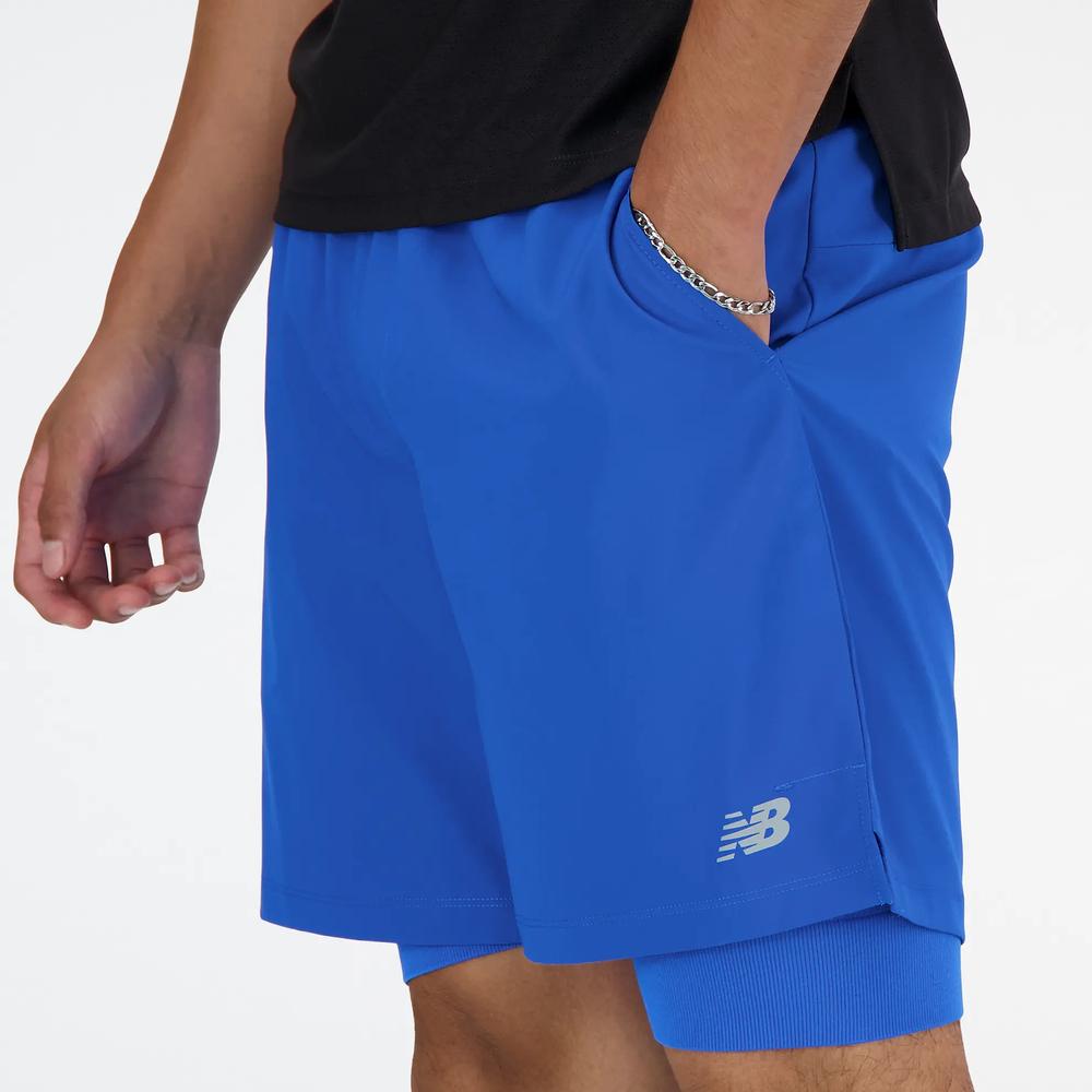 Spodenki New Balance MS41288BUL - niebieskie