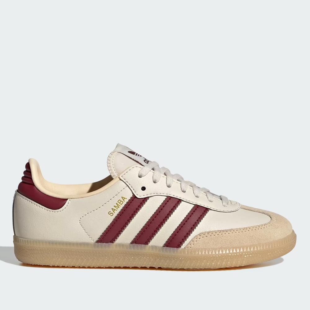 Buty młodzieżowe adidas Originals Samba OG J JQ8554 - beżowe