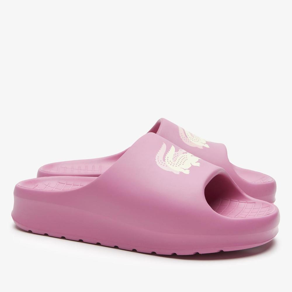 Klapki Lacoste Serve Slide 745CFA0005-PW1 - różowe