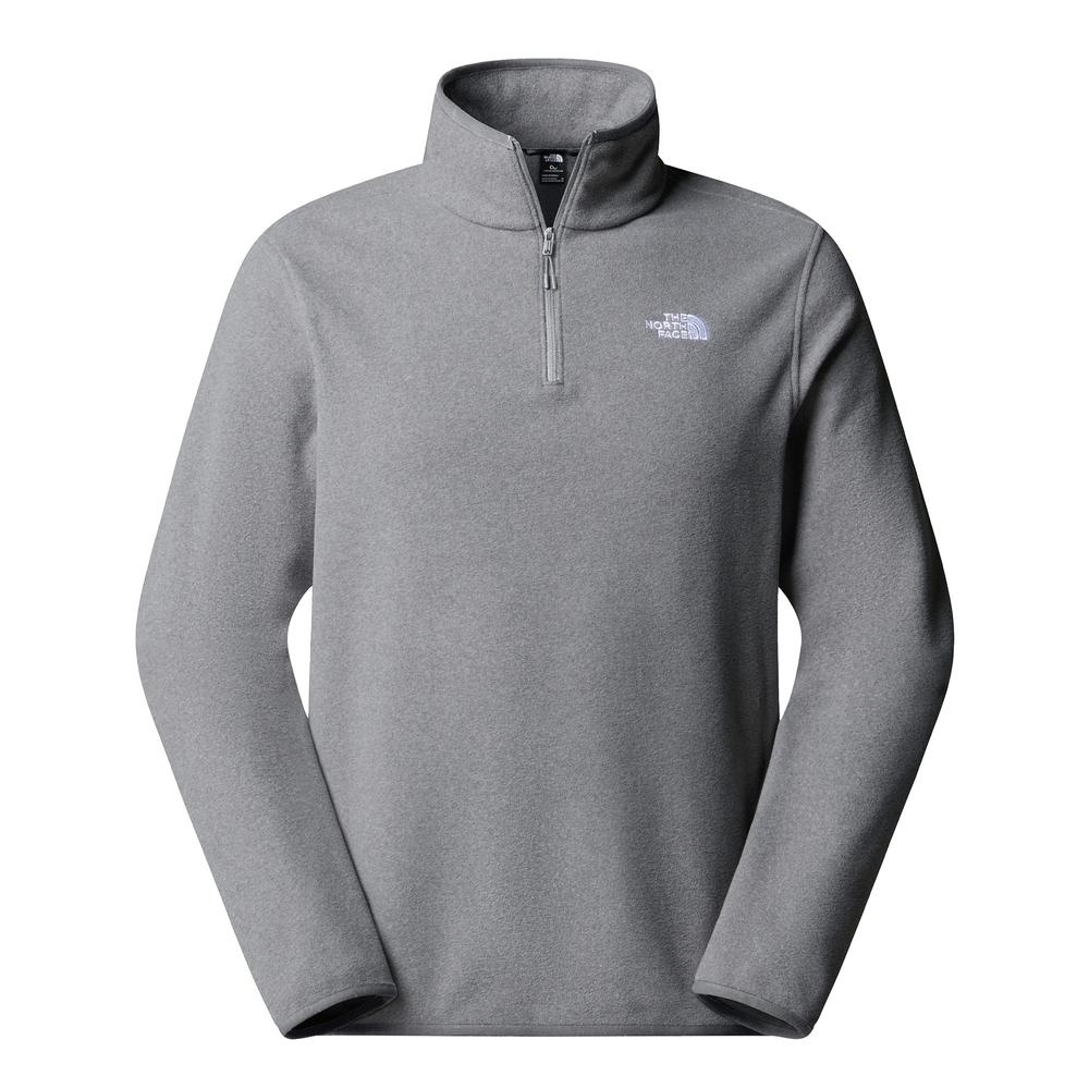 Bluza męska The North Face Glacier 1/4 Zip Fleece 0A8D0QCQI1 - szara