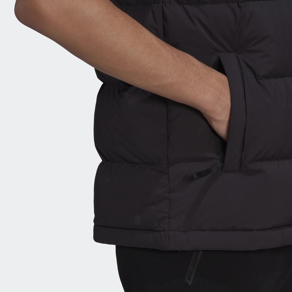 Bezrękawnik adidas Helionic Hooded Down Vest HG6277 - czarny
