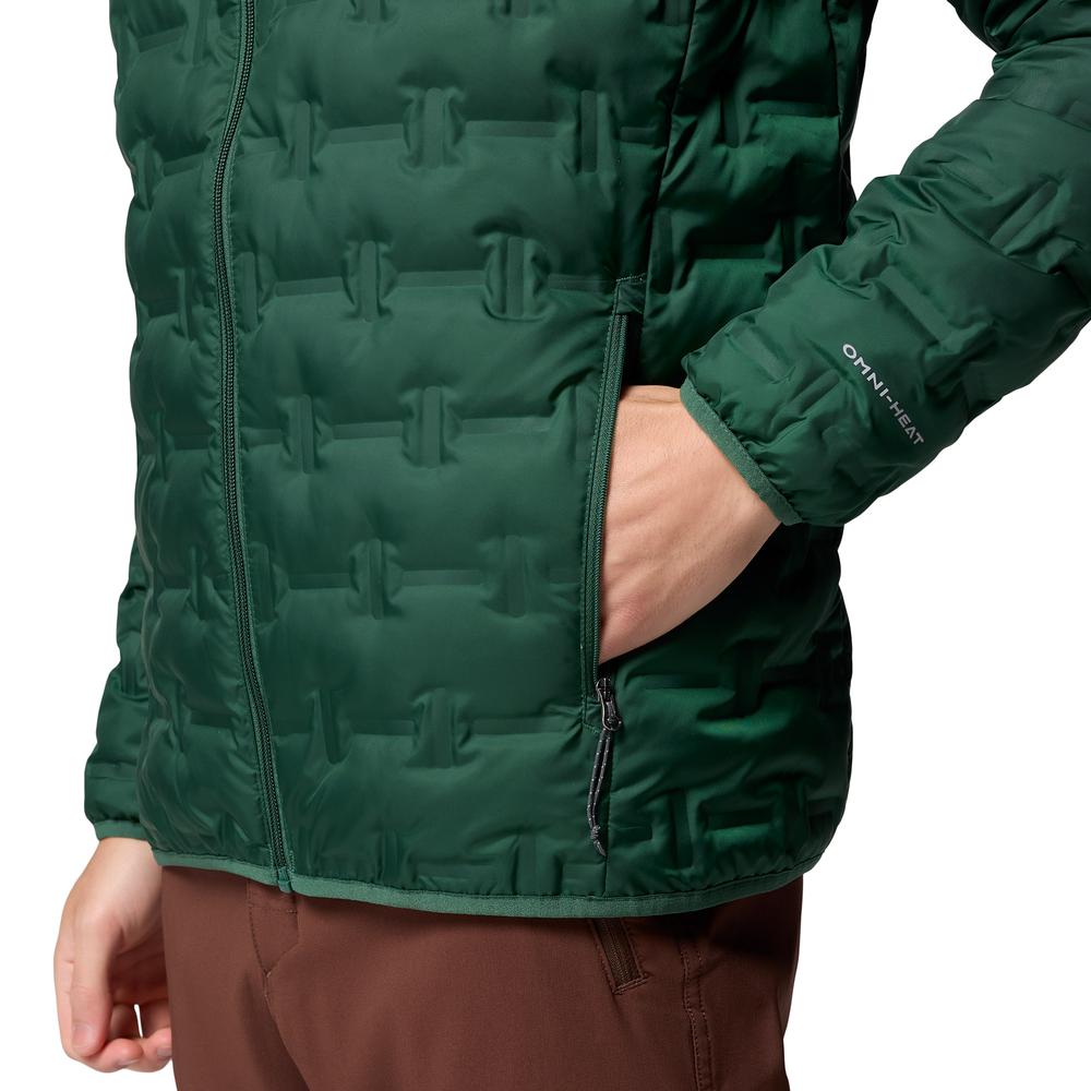 Kurtka męska Columbia Delta Ridge II Down Hooded 2086222375 - zielona