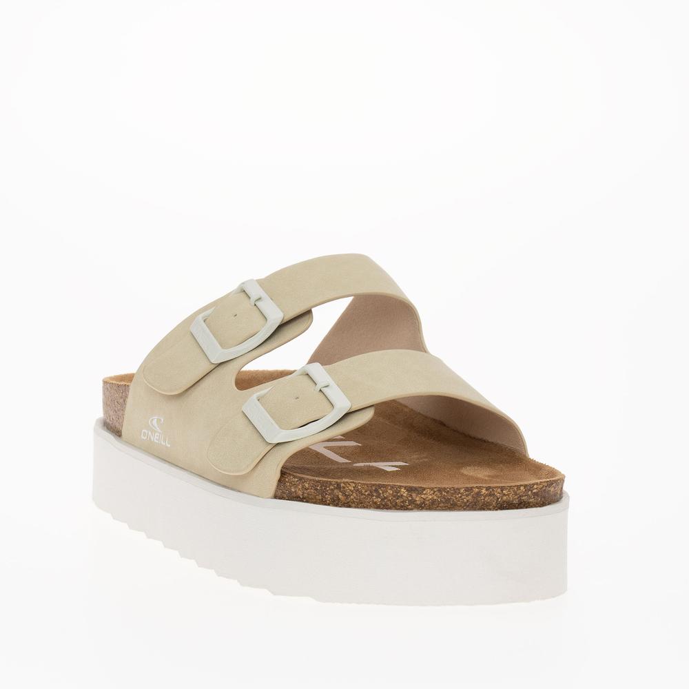 Klapki O'Neill Platform Slider Women Low 90241019.73D - beżowe