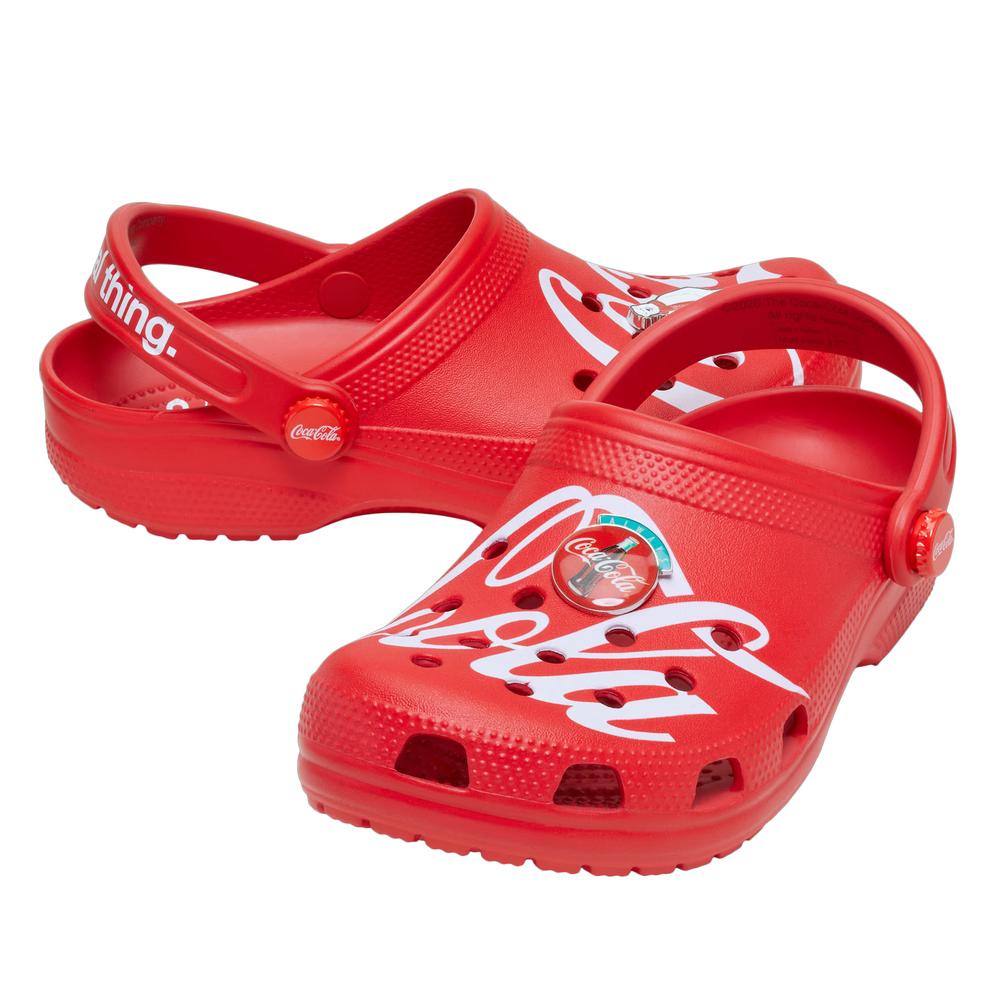 Klapki unisex Crocs Coca Cola Classic Clog 212129-90H - czerwone