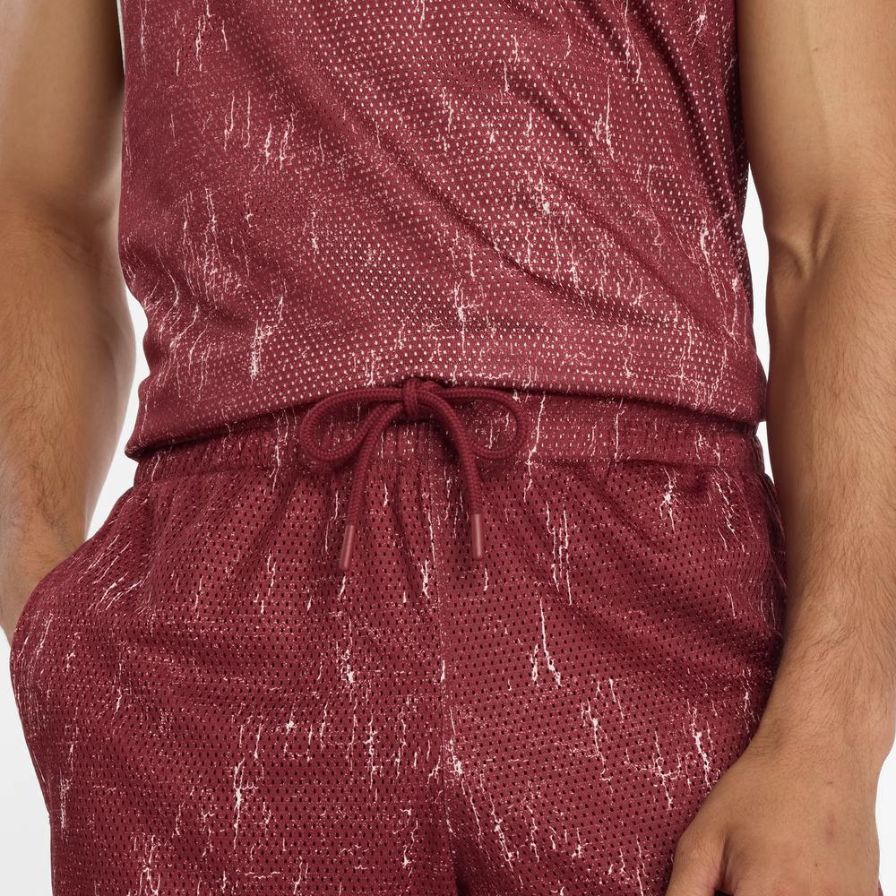 Spodenki męskie New Balance MS53610MHB - bordowe