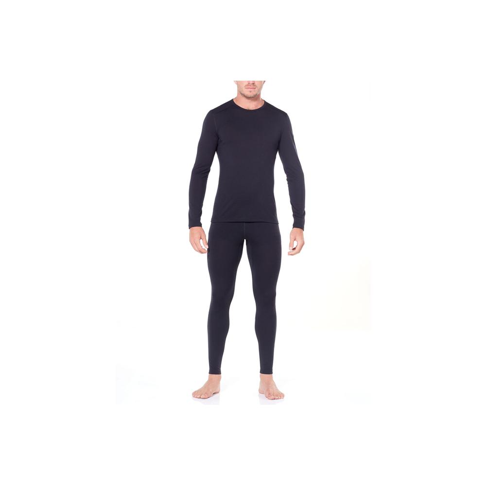 Koszulka Icebreaker Merino 200 Oasis Long Sleeve Crewe 104365001BLK - czarna
