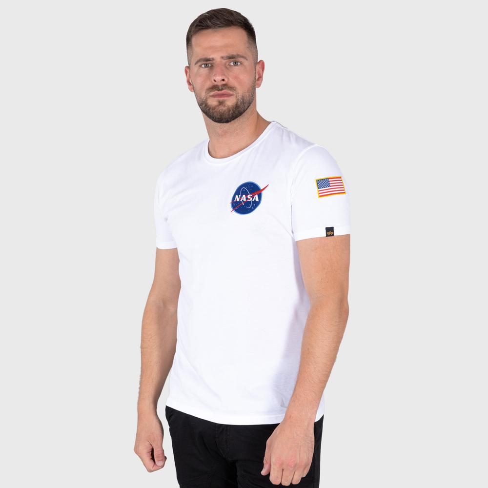 Koszulka Alpha Industries Space Shuttle T 17650709 - biała