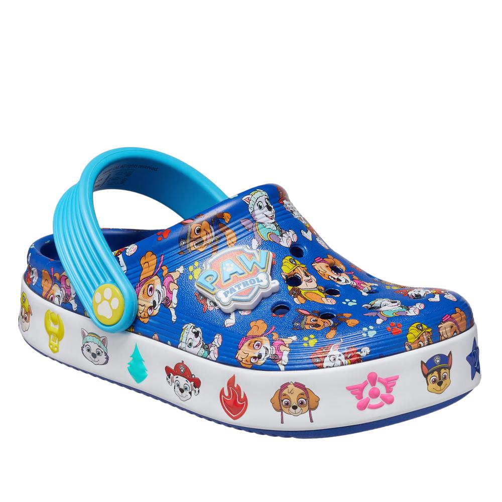 Klapki dziecięce Crocs Toddler PawPatrol Off Court Clog 208853-425 - niebieskie