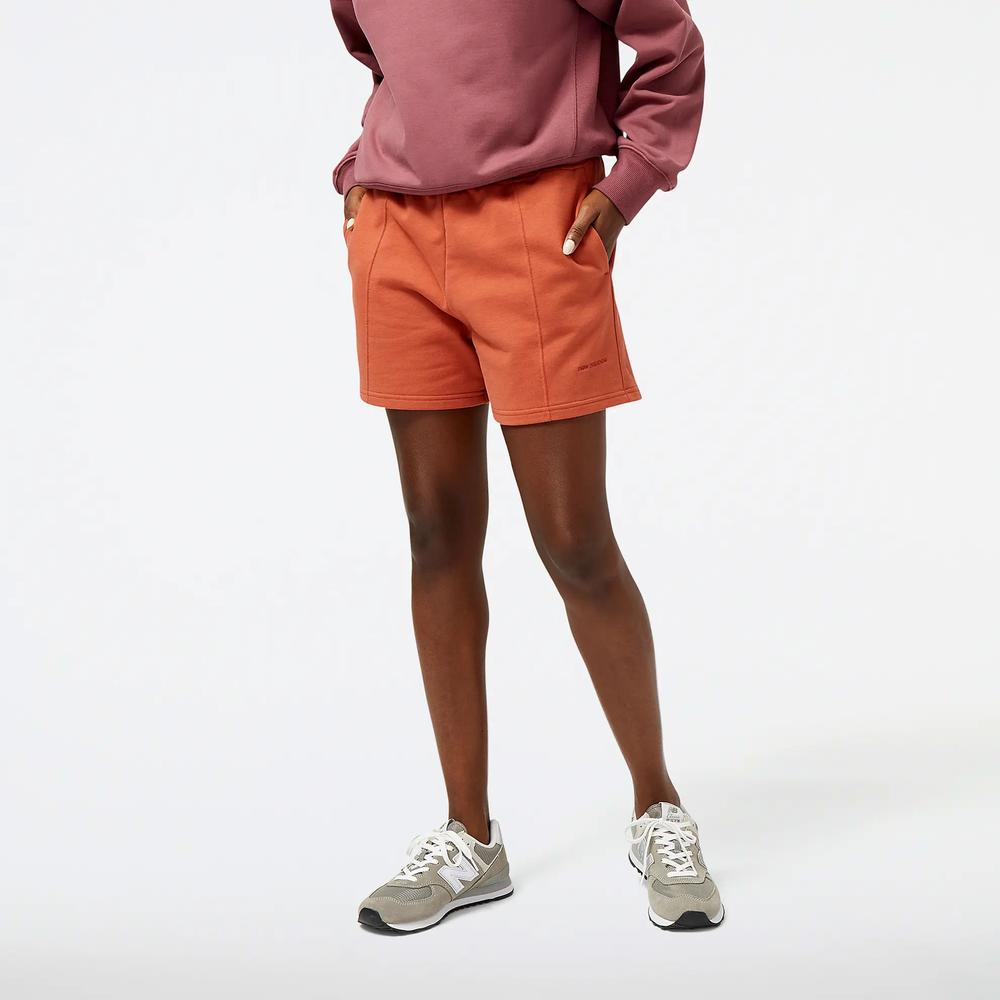 Spodenki New Balance WS23552MHY - pomarańczowe