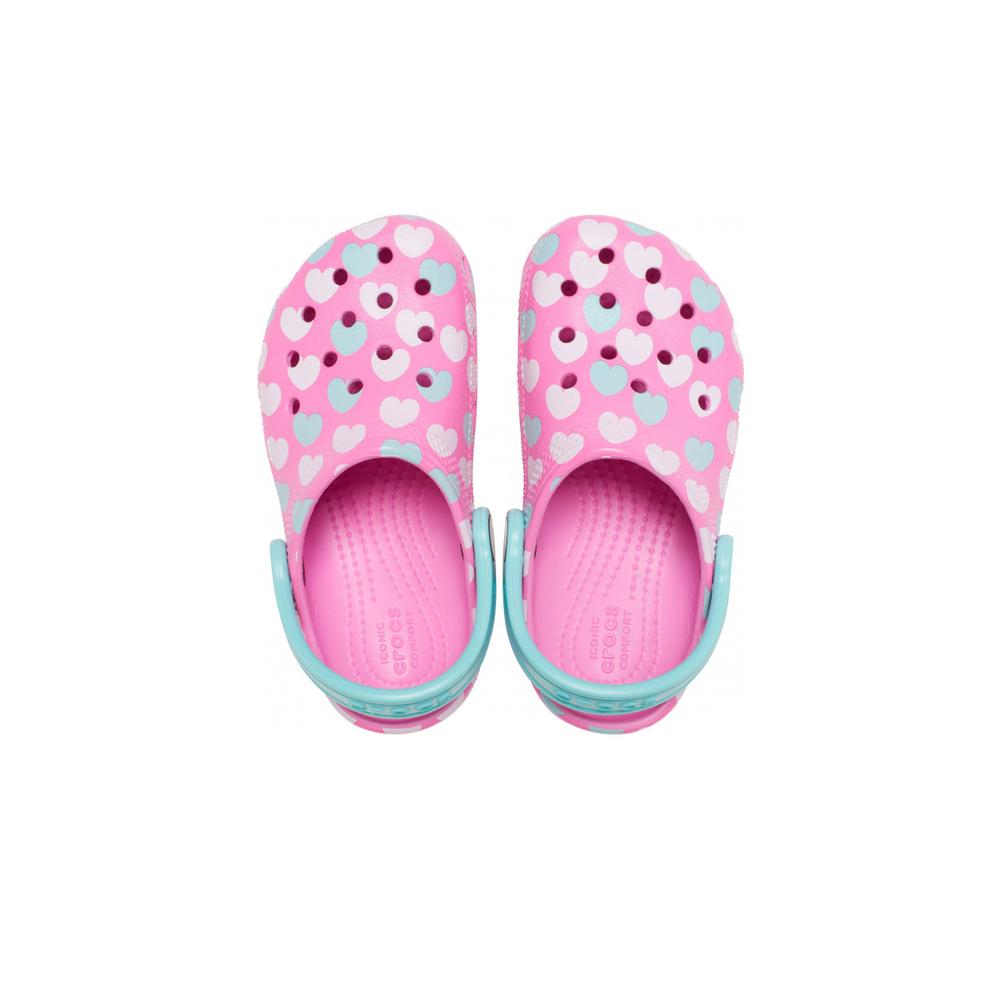 Klapki Crocs Toddler Classic Easy Icon Clog 207592-6SX - różowe