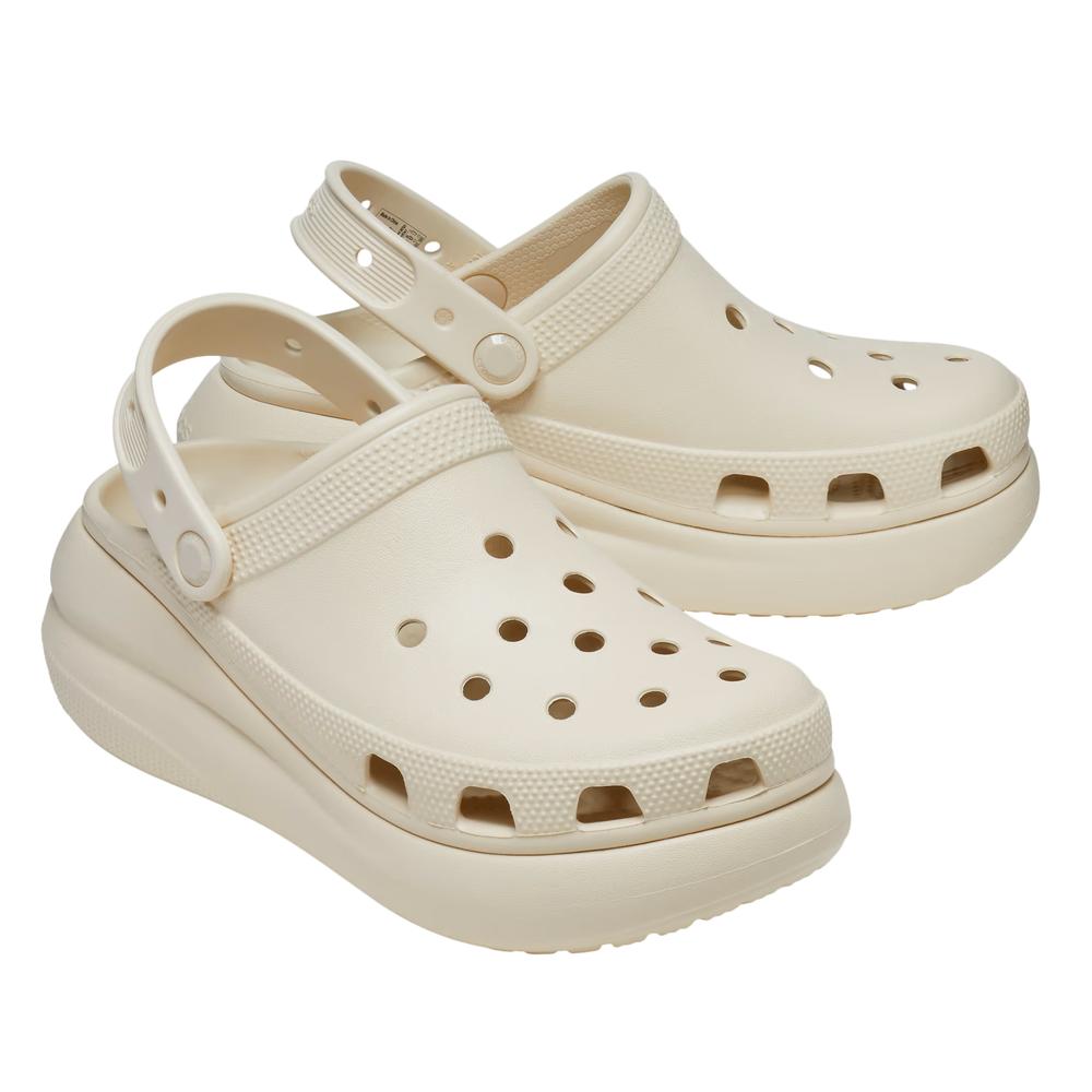 Klapki Crocs Classic Crush Clog 207521-2Y2 - kremowe