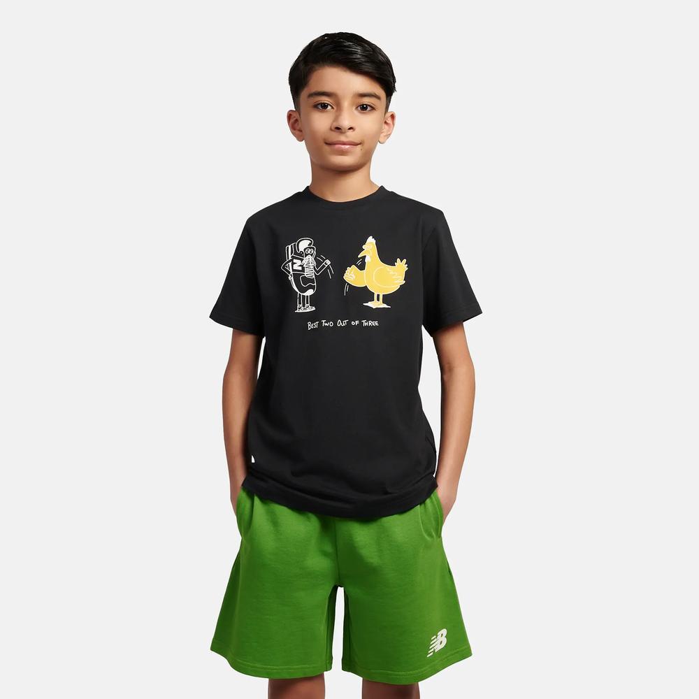 Koszulka dziecięca New Balance LAKB0257BK - czarna