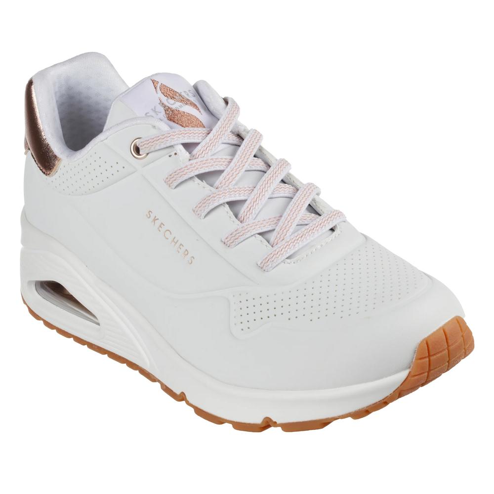 Buty Skechers Uno Shimmer Away 155196WHT - białe