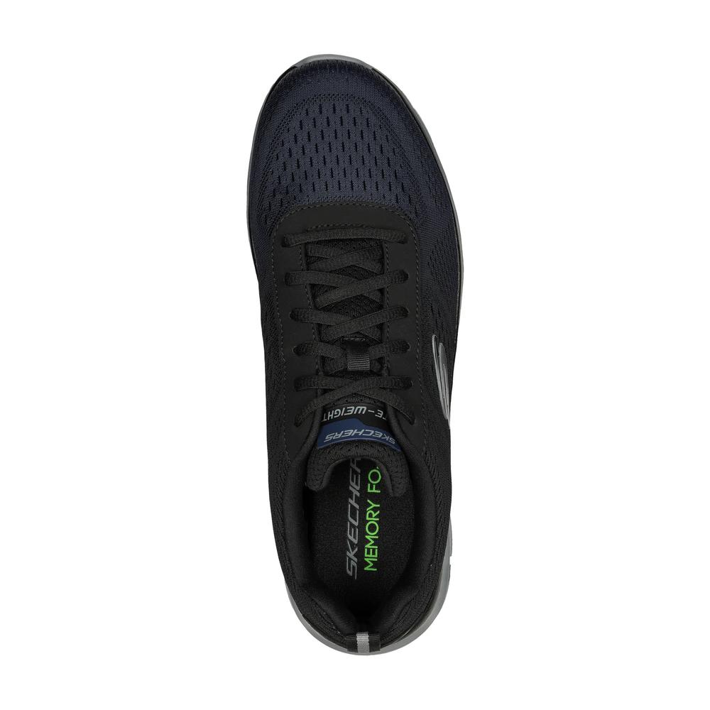 Buty męskie Skechers Track Ripkent 232399NVBK - czarno-granatowe