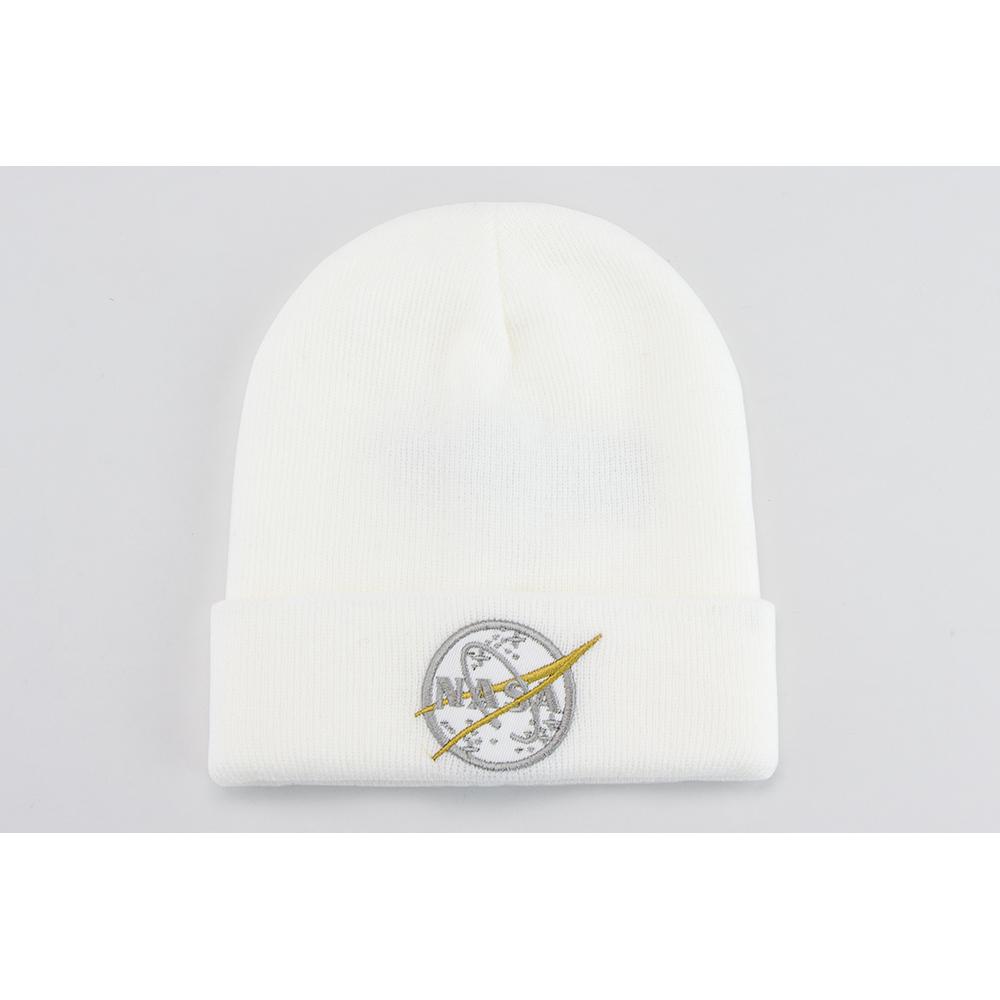 Czapka Alpha Industries Nasa Beanie 19894809 - biała