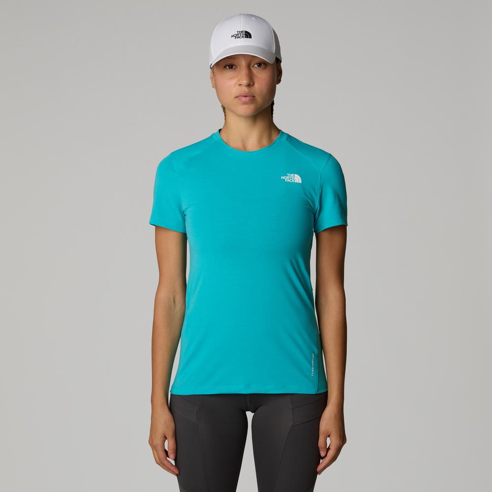 Koszulka damska The North Face Lightning Alpine 0A8BT56IB1 - niebieska