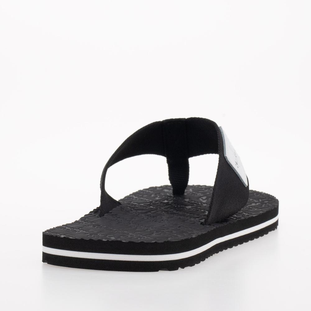 Japonki Calvin Klein Beach Sandal Woven Patch YM0YM00657-BDS - czarne