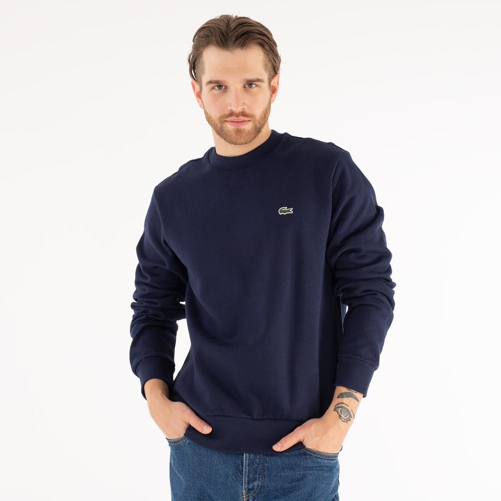 Bluza Lacoste Organic Brushed Cotton Sweatshirt SH9608-166 - granatowa