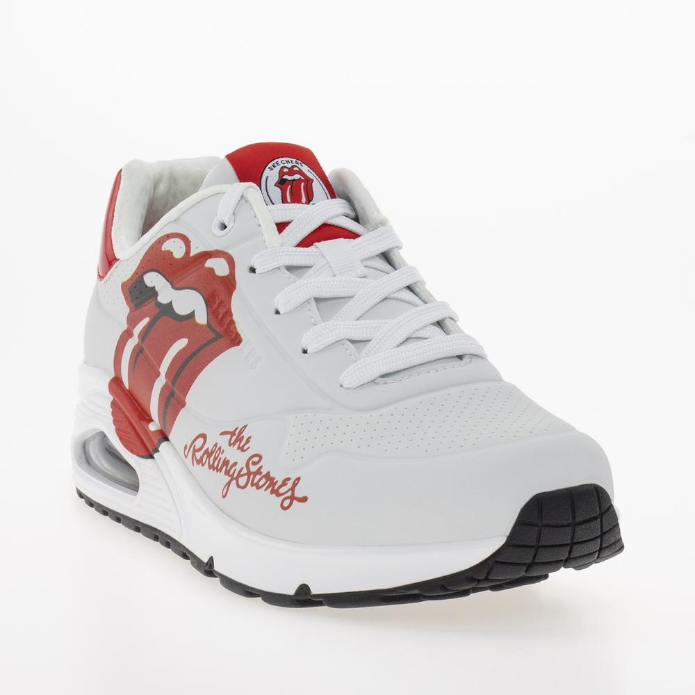 Buty Skechers Uno Rolling Stones Single 177965WRD - białe