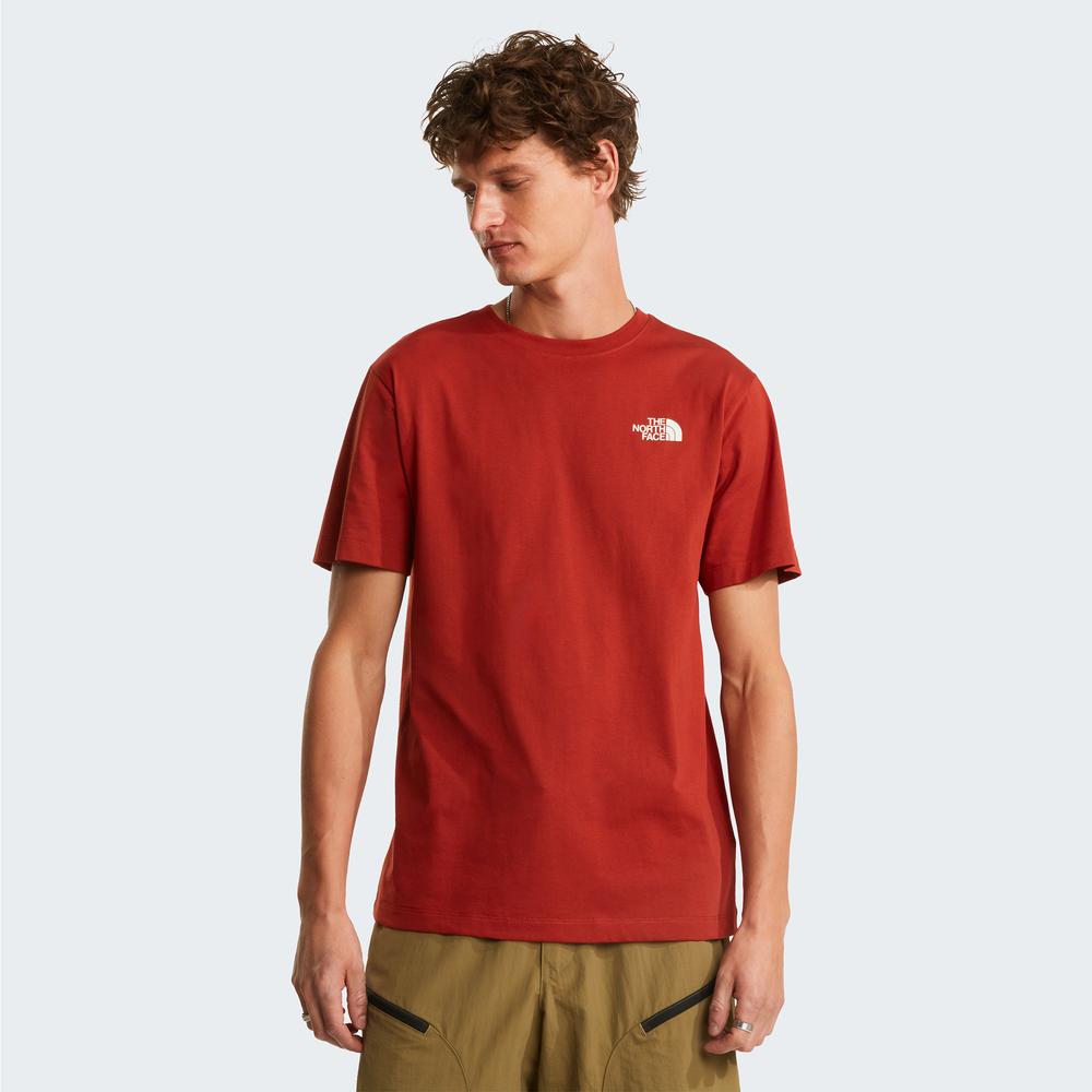 Koszulka męska The North Face Vertical 0A8GV1G6I1 - czerwona