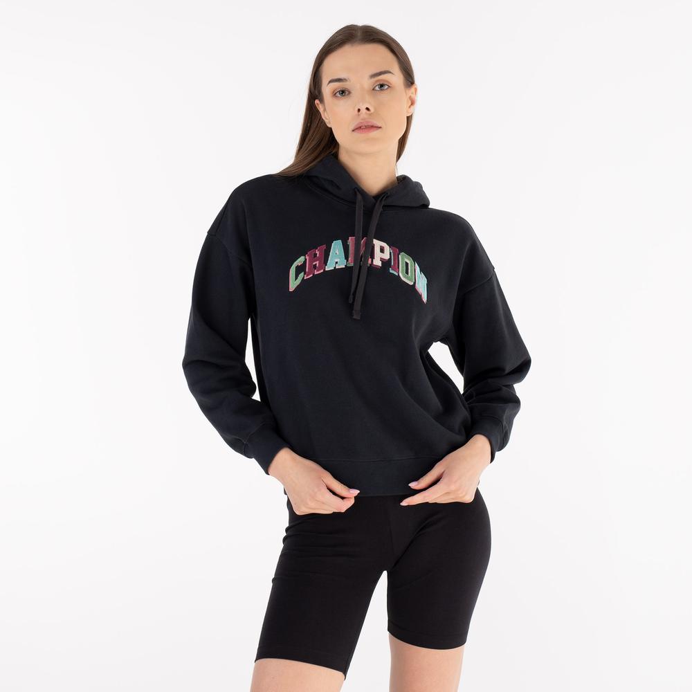 Bluza Champion Embroidered Bookstore Logo Hoodie 114962-BS554 - granatowa