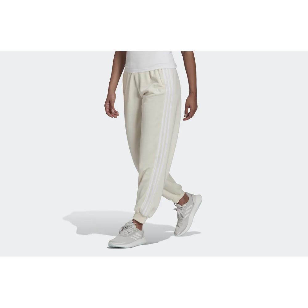 Spodnie dresowe adidas Sportswear Studio Lounge 3-Stripes HD4305 - kremowe