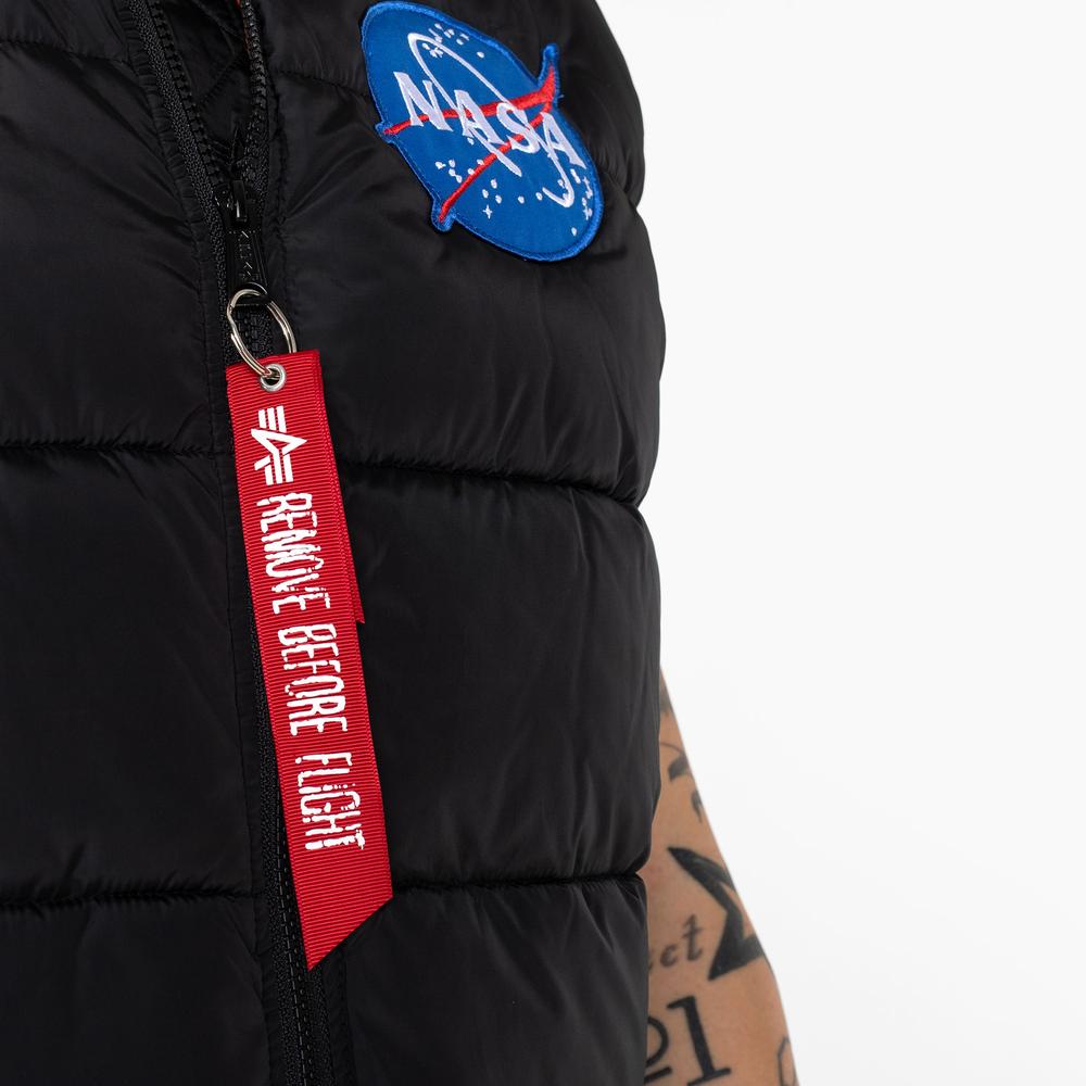 Bezrękawnik Alpha Industries Puffer Vest NASA 11812403 - czarny