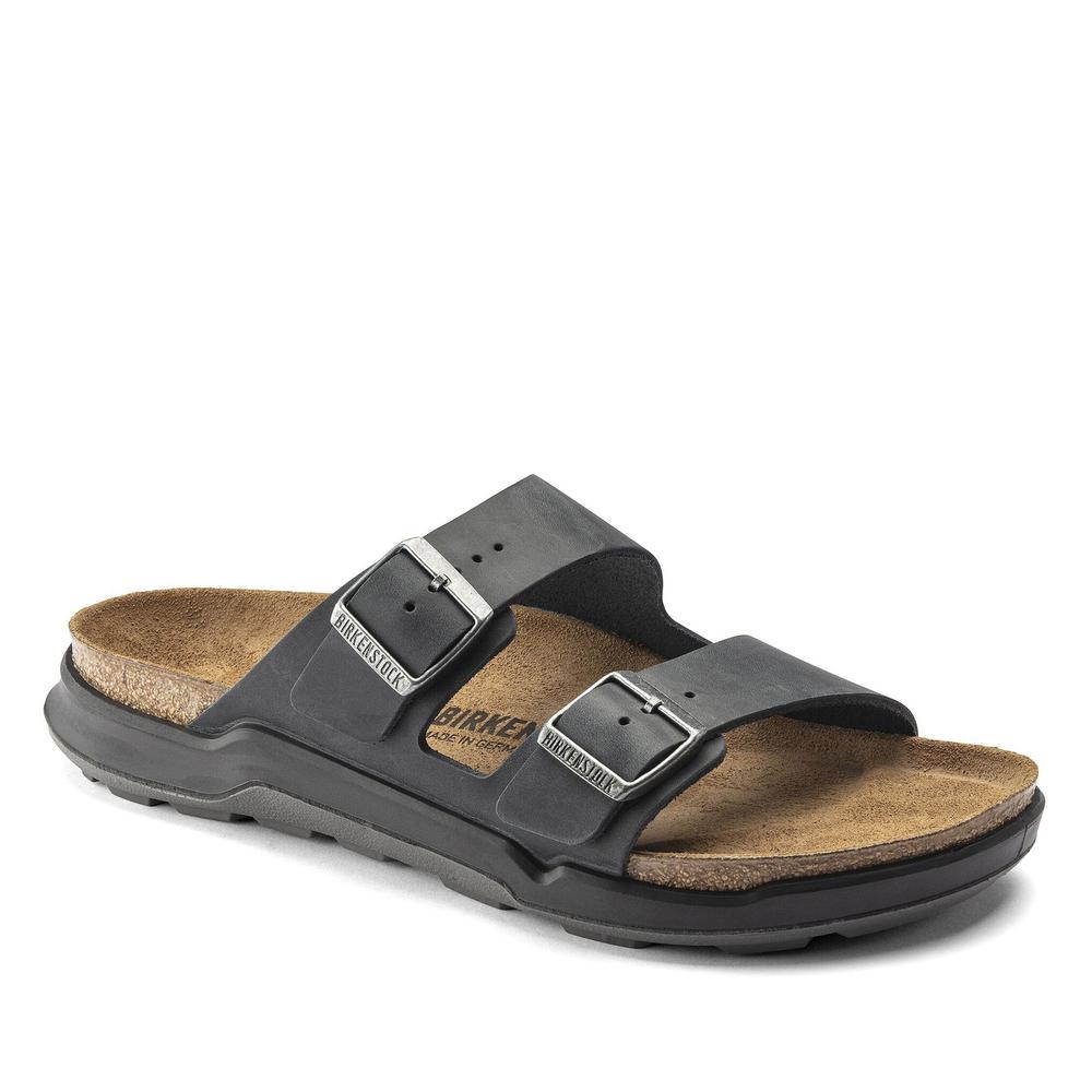 Klapki męskie Birkenstock Arizona Crosstown 1018461 - czarne