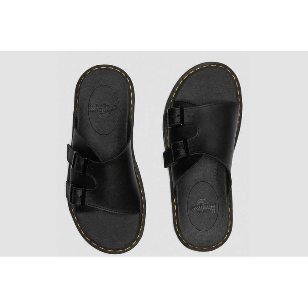 Klapki Dr Martens Dax Slip On Leather  25764001 - czarne