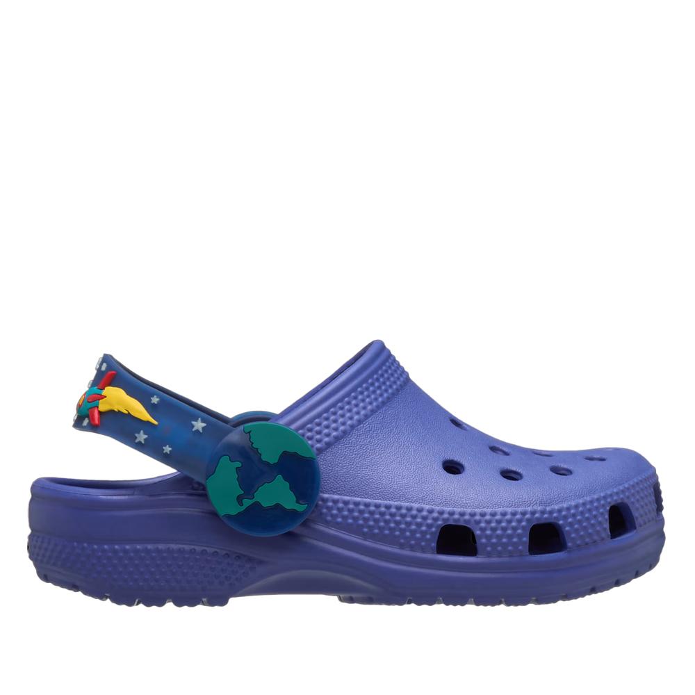 Klapki dziecięce Crocs Imagination Lights Backstrap Clog 211892-4WH - niebieskie