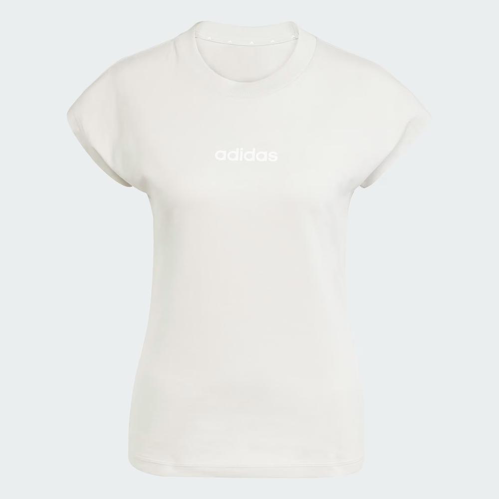 Koszulka damska adidas Sportswear Linear JC5819 - beżowa