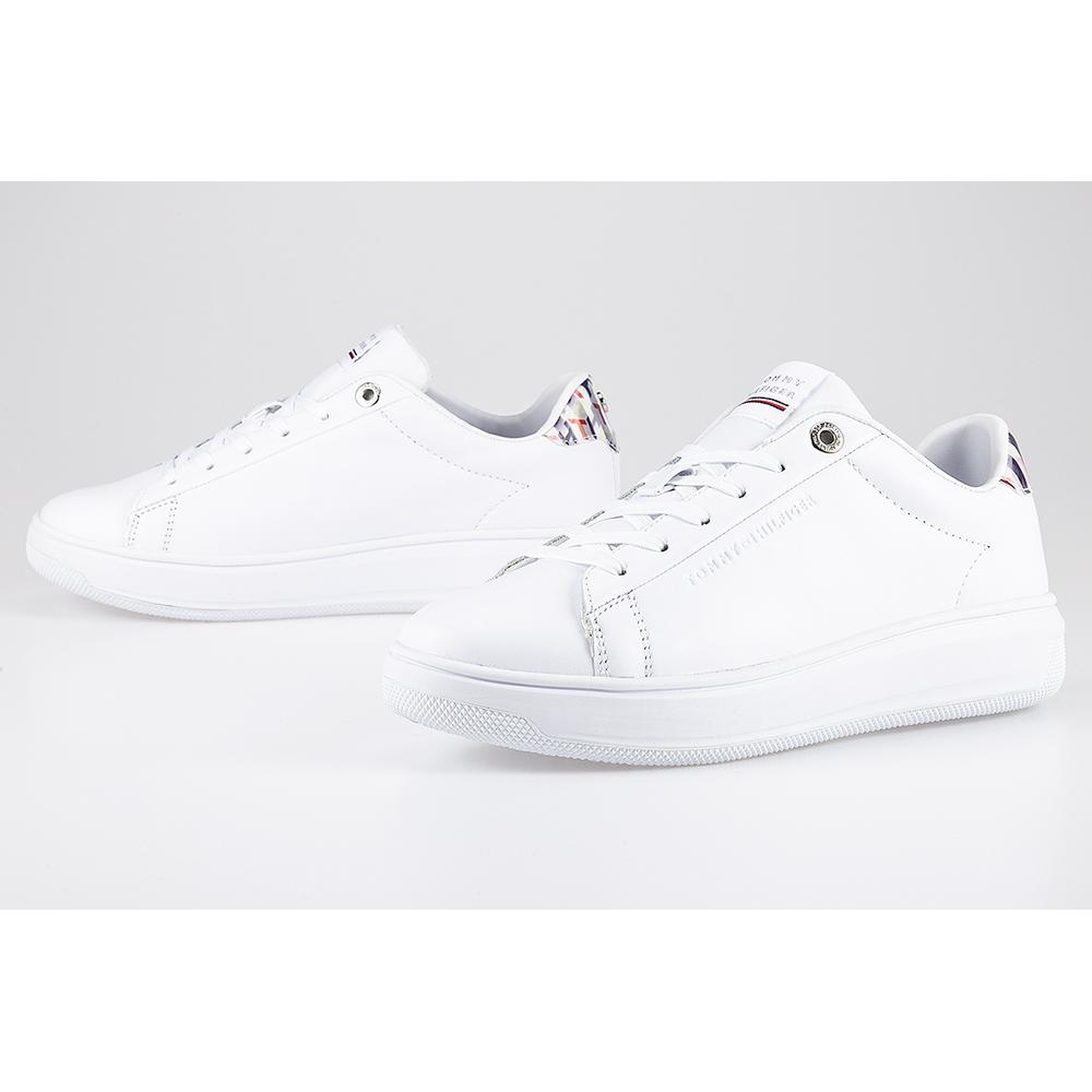 Tommy Hilfiger Monogram Leather Cupsole Trainers > FW0FW05552-YBR