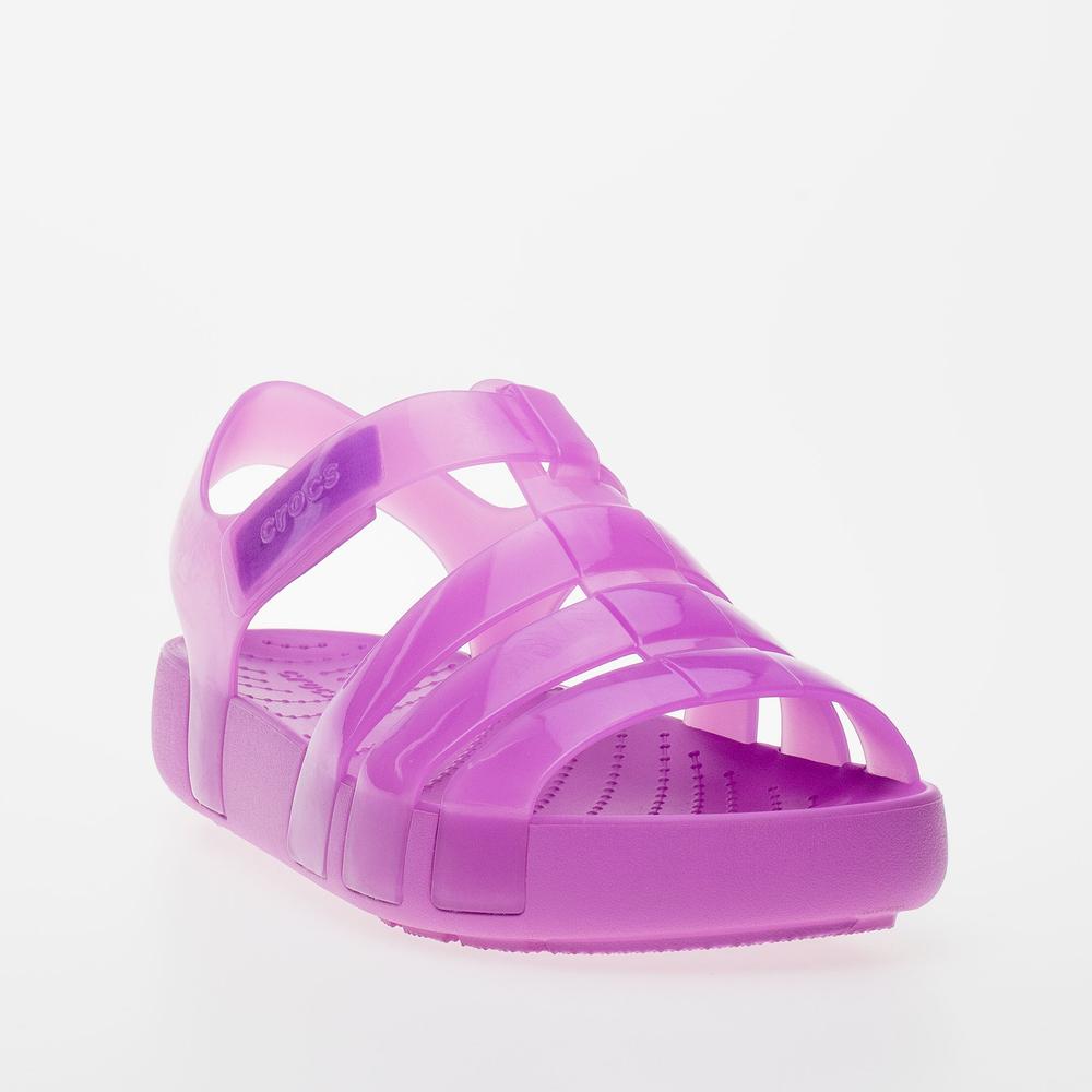 Sandały Crocs Isabella Jelly Sandal 209837-6WQ - różowe