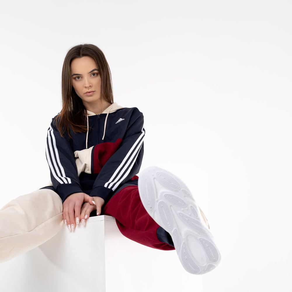 Bluza adidas Essentials Colorblock Full Zip Hoodie HJ9468 - multikolor