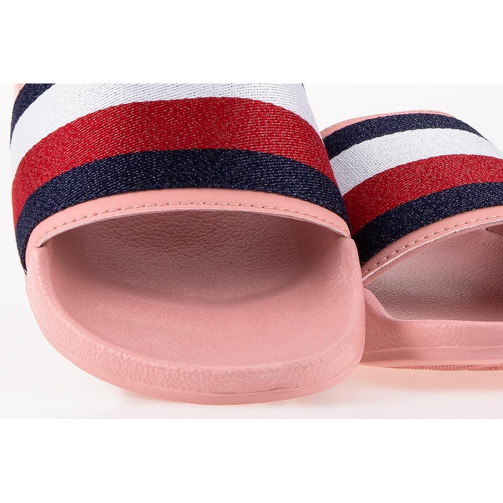 Tommy Hilfiger Signature Shimmer Pool SLides > FW0FW05658-TQS