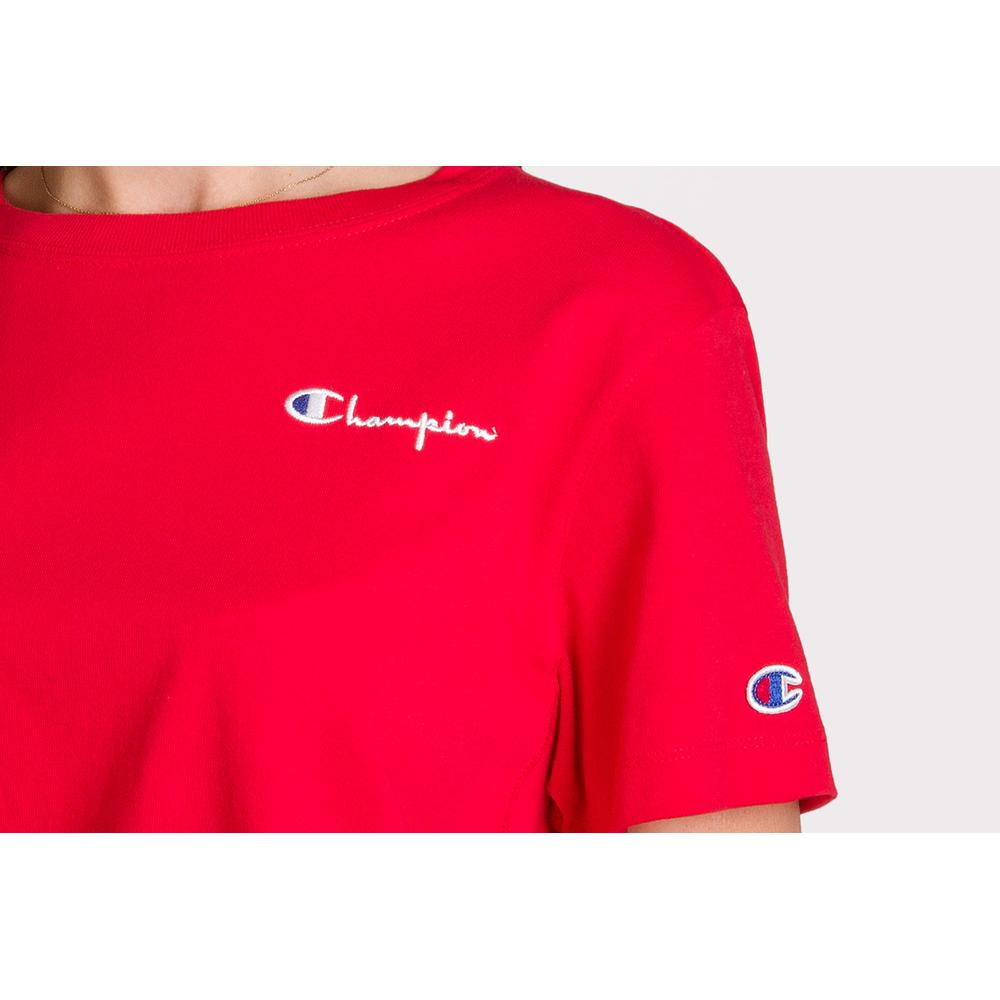 CHAMPION SMALL SCRIPT LOGO CREW NECK > 112195-RS017