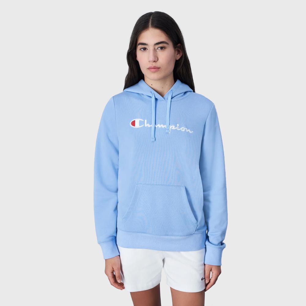 Bluza Champion Embroidered Big Script Logo Hoodie 117111-BS083 - niebieska