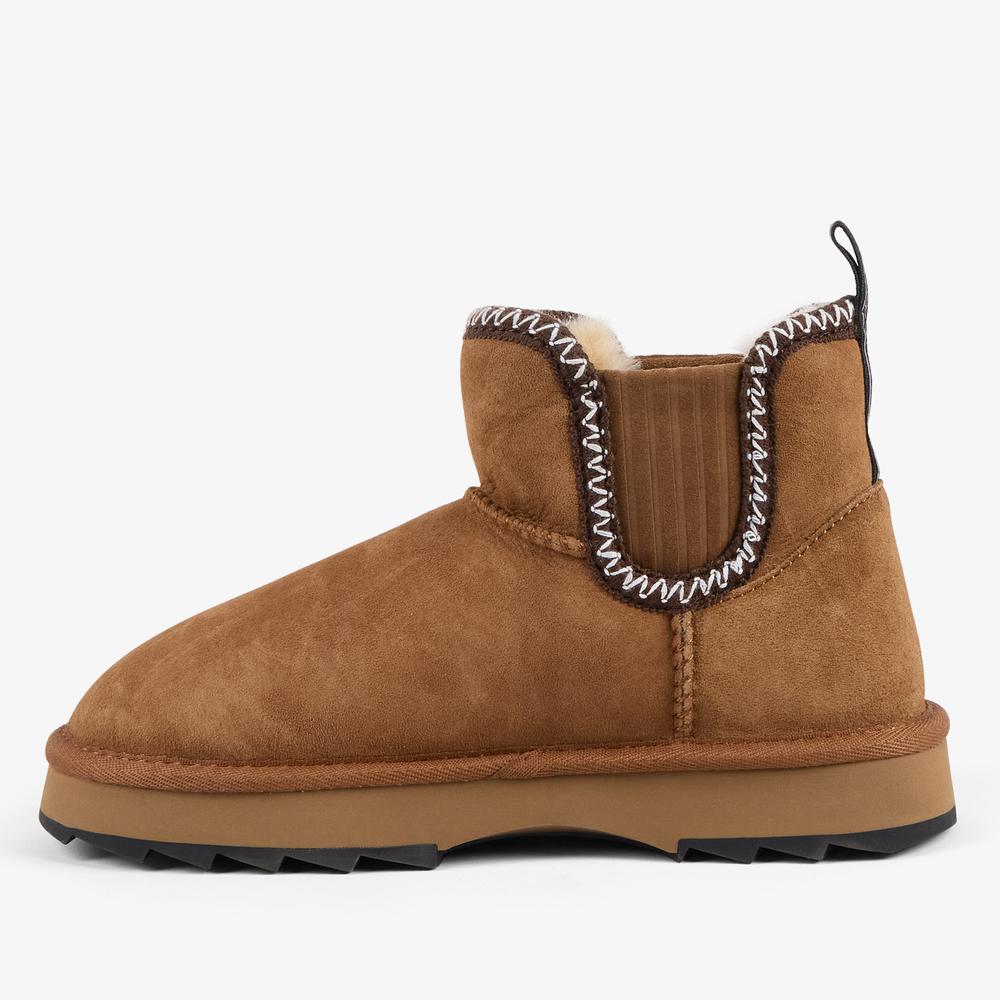 Buty damskie Emu Australia Higgie W13198CHES - brązowe