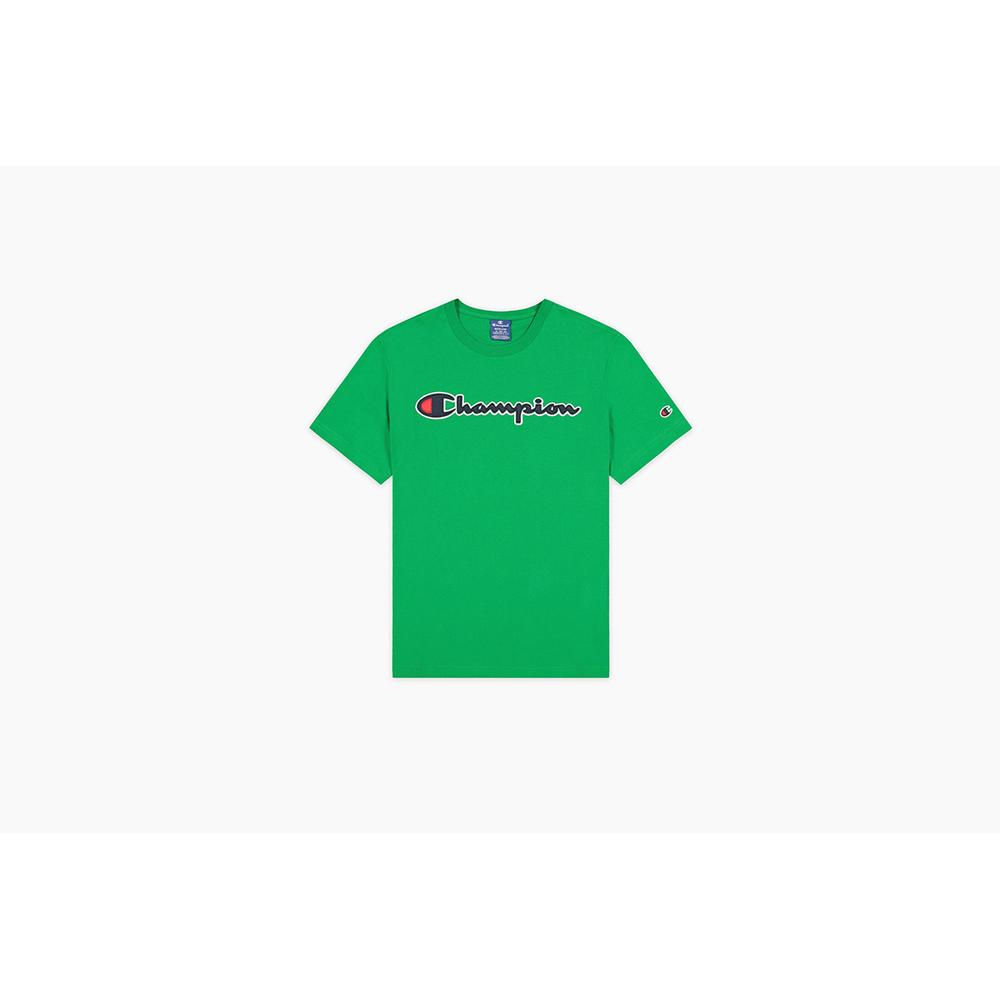Champion Satin Script Logo Crew Neck > 214194-GS017