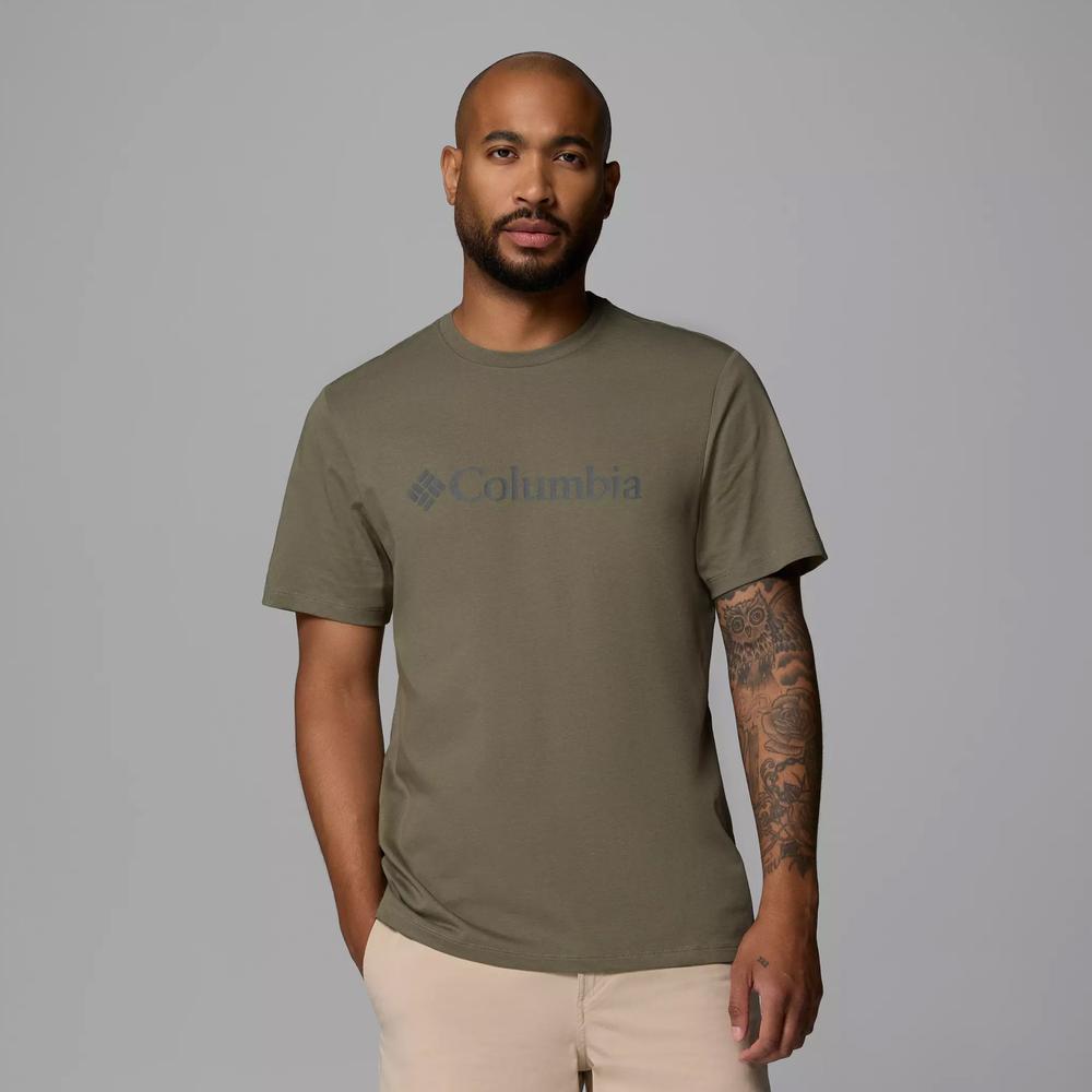 Koszulka męska Columbia CSC Basic Logo 2155001397 - zielona