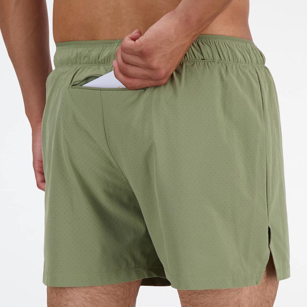 Spodenki New Balance MS41286DEK - zielone