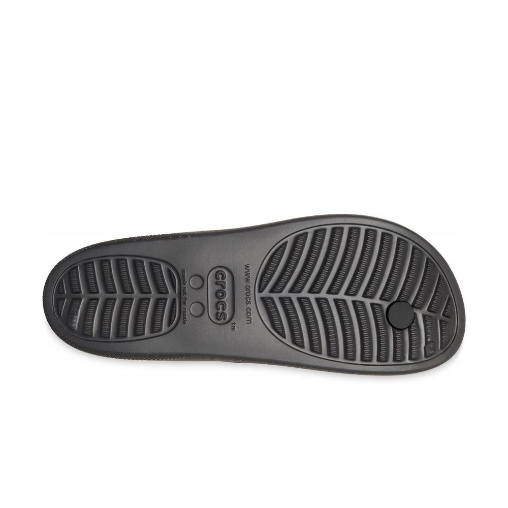 Klapki Crocs Classic Platform Flip 207714-001 - czarne