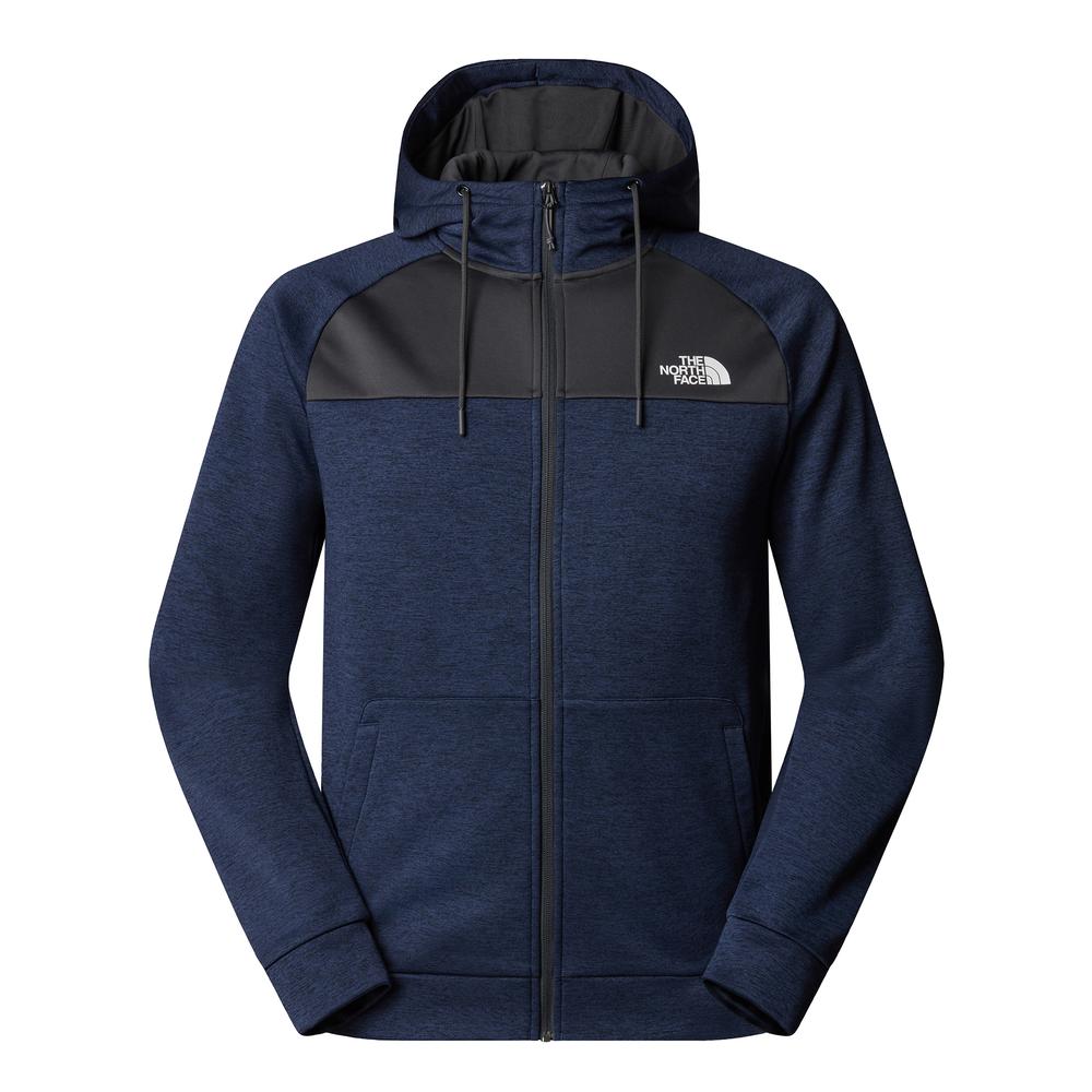 Bluza męska The North Face Reaxion Fleece Full-Zip Hoodie 0A8CNP9U21 - granatowo-czarna