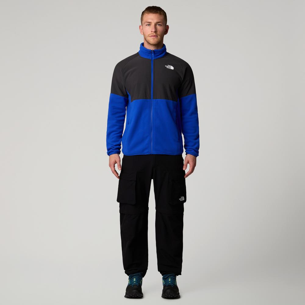 Bluza The North Face 100 Glacier Heavyweight Full-Zip Fleece 0A89JGJL11 - granatowo-czarna
