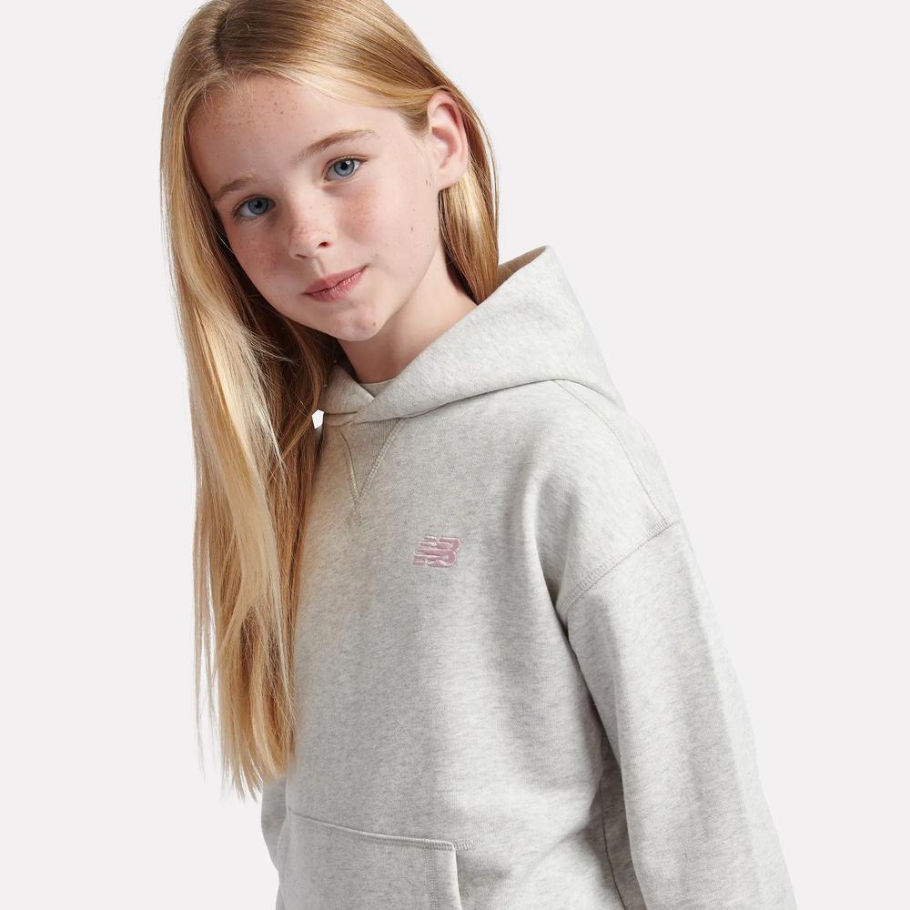Bluza dziecięca New Balance LAKG0056AHH - szara