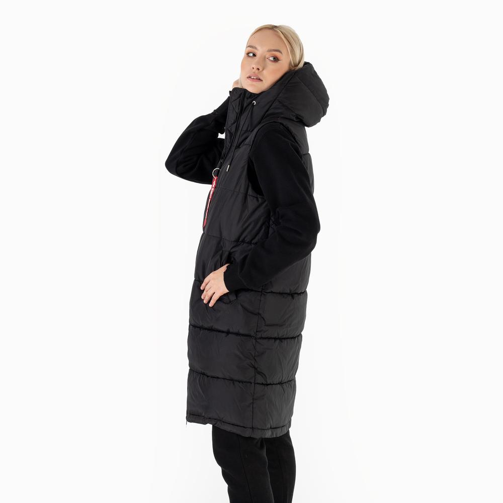 Bezrękawnik Alpha Industries Long Puffer Vest WMN 10800203 - czarny