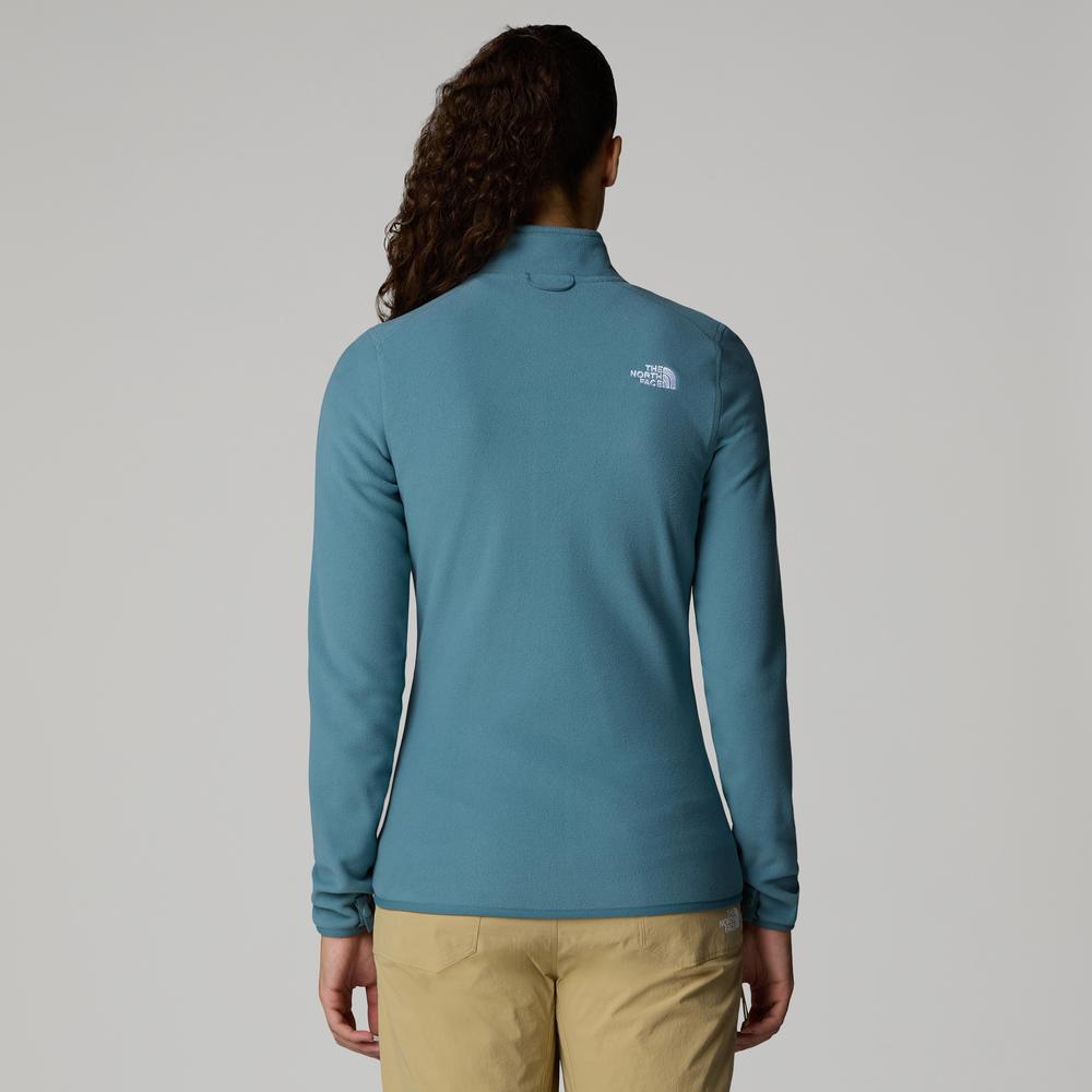 Bluza damska The North Face 100 Glacier Full-Zip Fleece 0A855O4221 - niebieska