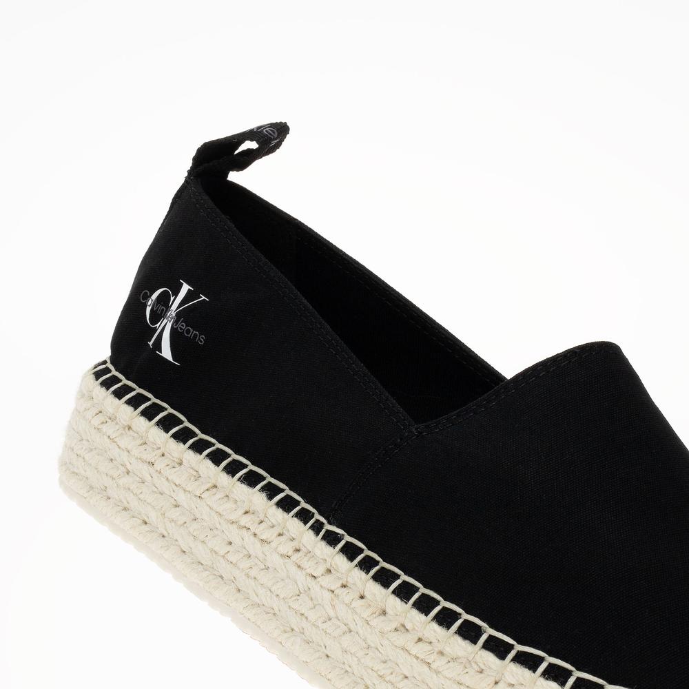 Buty Calvin Klein Platform Espadrille ML BTW YW0YW01378-BEH - czarne